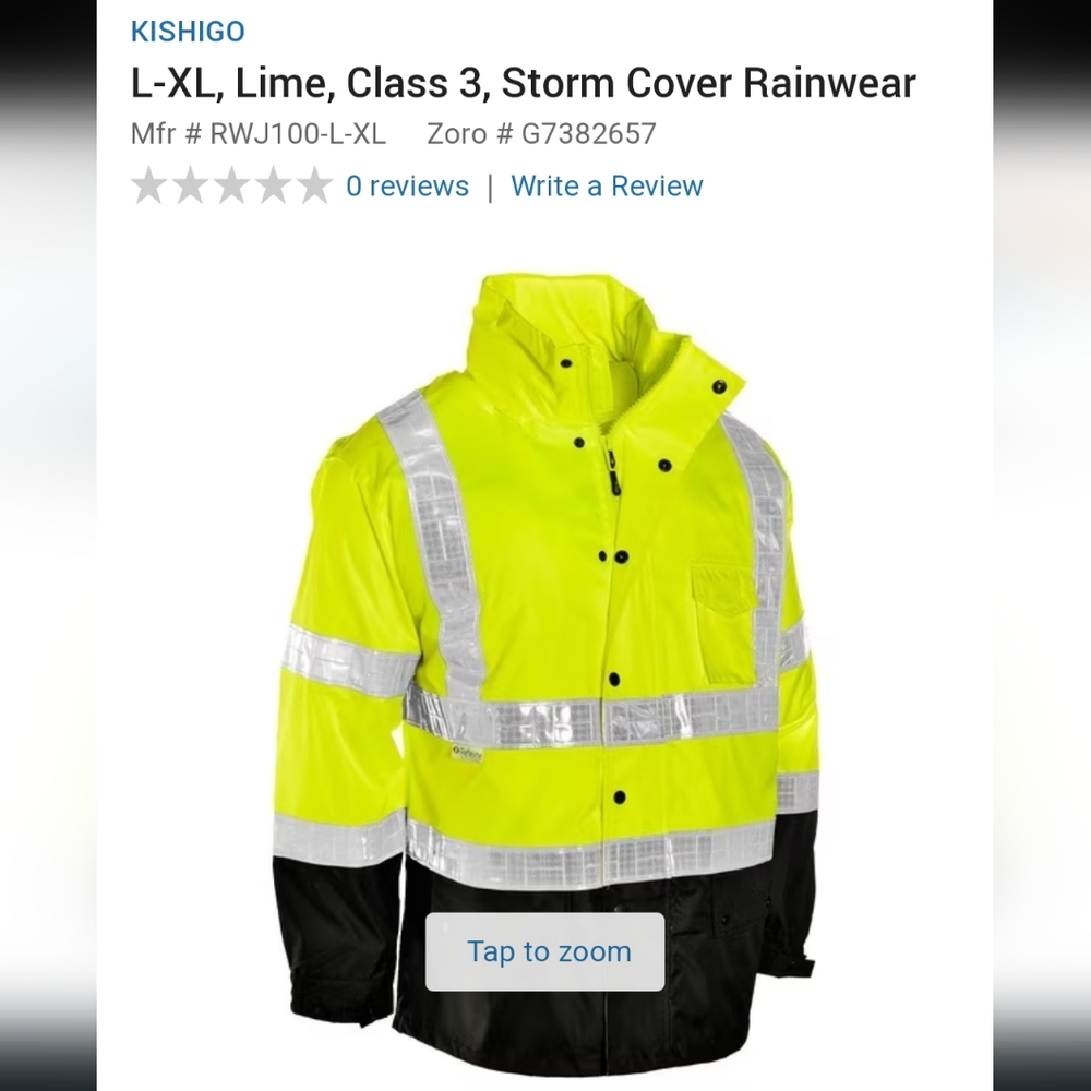 Columbia - Kishigo Storm Stopper Pro Rainwear Jacket